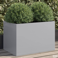 vidaXL Ezüstszínű horganyzott acél növénytartó 62x40x39 cm kerti tárolás
