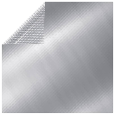 vidaXL ezüstszínű napelemes lebegő PE medencefólia 8 x 5 m medence kiegészítő