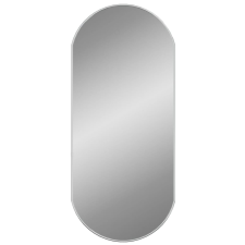 vidaXL ezüstszínű ovális falitükör 80x35 cm (348192) bútor