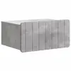  vidaXL Fali éjjeli szekrény Betonszürke 49 x 34,5 x 24 cm Szerelt Fa