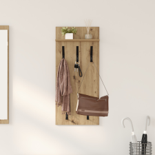 vidaXL Fali Kabáthorog kézműves tölgy 90 x 40 x 10 cm Faanyag bútor