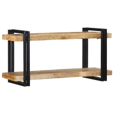 vidaXL fali polc 90x33x45 cm tömör nyersfa Mango bútor