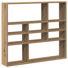 vidaXL fali polc Artisan tölgy 90x16x78 cm Gépelt fa (856070) bútor
