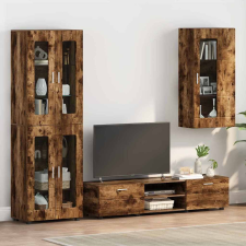 vidaXL Fali szekrény polcokkal Füstölt tölgy 55 x 29 x 100 cm Faanyag bútor