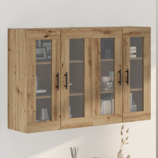 vidaXL Fali Szekrények 2 db Artisan Tölgy 69.5x34x90 cm Mérnöki Fa bútor