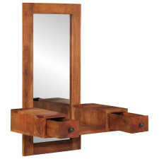 vidaXL fali tükör fiókokkal 60x33x90 cm tömör fa akácfa (4102372) bútor