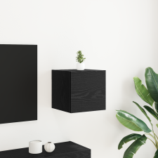 vidaXL Fali TV Szekrény Fekete Tölgy 30,5x30x30 cm bútor