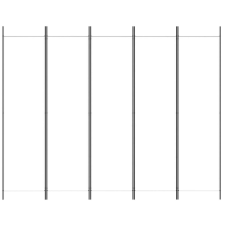 vidaXL Fehér 5 paneles paraván 250x200 cm szövet bútor