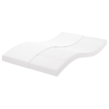 vidaXL fehér 7-zónás 20 ILD keménységű habmatrac 140 x 190 cm (356355) ágy és ágykellék