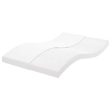 vidaXL fehér 7 zónás 20 ILD keménységű habmatrac 140 x 210 cm ágy és ágykellék
