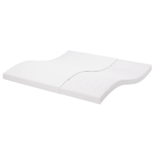 vidaXL Fehér 7-zónás 20 ild keménységű habmatrac 200 x 200 cm ágy és ágykellék