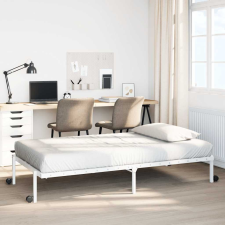 vidaXL fehér acél ágykeret matrac nélkül összecsukható 75x190 cm ágy és ágykellék