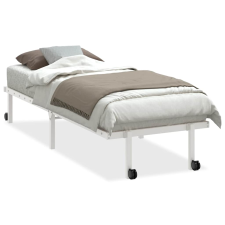 vidaXL fehér acél ágykeret matrac nélkül összecsukható 75x190 cm (4103964) ágy és ágykellék