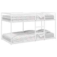 vidaXL fehér acél emeletes ágy matrac nélkül 75 x 190 cm ágy és ágykellék