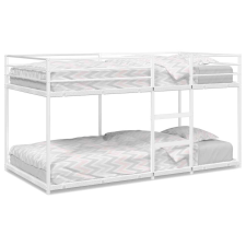 vidaXL fehér acél emeletes ágy matrac nélkül 80 x 200 cm (4019882) ágy és ágykellék