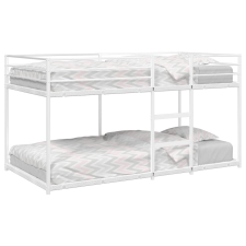 vidaXL fehér acél emeletes ágy matrac nélkül 90 x 200 cm ágy és ágykellék