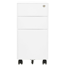 vidaXL fehér acél mobil iratszekrény 30 x 45 x 59 cm (335982) bútor