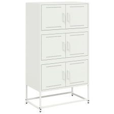vidaXL fehér acél tálalószekrény 68,5x38,5x123,5 cm (846493) bútor