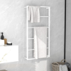vidaXL Fehér acél törölközőtartó 60 x 10 x 116 cm