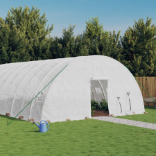 vidaXL fehér acélvázas melegház 132 m² 22x6x2,85 m kerti tárolás