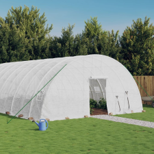 vidaXL fehér acélvázas melegház 144 m² 24x6x2,85 m kerti tárolás