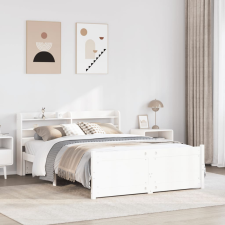 vidaXL fehér ágykeret fejtámlával matrac nélkül 120x200 cm ágy és ágykellék