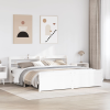 vidaXL fehér ágykeret fejtámlával matrac nélkül 200x200 cm