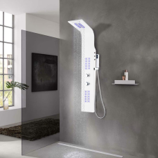 vidaXL fehér alumínium zuhanypanel 20 x 44 x 130 cm fürdőszoba kiegészítő