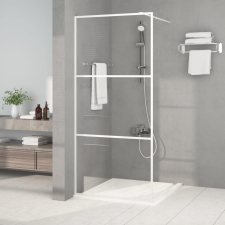 vidaXL fehér átlátszó ESG üveg zuhanyfal 90 x 195 cm kád, zuhanykabin