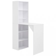 vidaXL Fehér bárasztal szekrénnyel 115 x 59 x 200 cm bútor