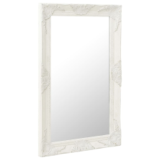 vidaXL fehér barokk stílusú fali tükör 50 x 80 cm (320320) bútor