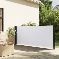 vidaXL fehér behúzható oldalsó napellenző 120 x 500 cm kerti bútor