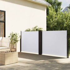 vidaXL fehér behúzható oldalsó napellenző 140 x 600 cm kerti bútor