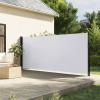 vidaXL Fehér behúzható oldalsó napellenző 160 x 300 cm