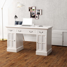 vidaXL fehér dupla talapzatú íróasztal 140 x 48 80 cm íróasztal