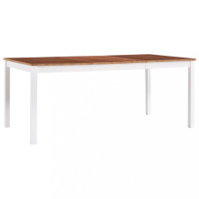 vidaXL Fehér és barna fenyőfa étkezőasztal 180 x 90 x 73 cm bútor
