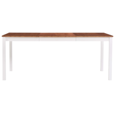 vidaXL fehér és barna fenyőfa étkezőasztal 180 x 90 x 73 cm (283408) bútor