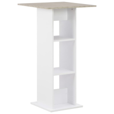 vidaXL fehér és betonszürke bárasztal 60 x 60 x 110 cm bútor