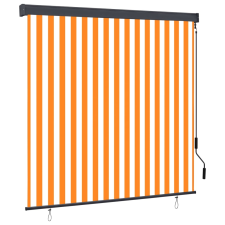 vidaXL fehér és narancssárga kültéri roló 160 x 250 cm lakástextília