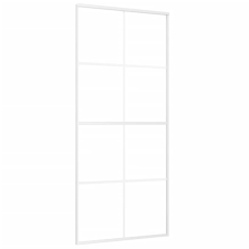vidaXL fehér ESG üveg és alumínium tolóajtó 90x205 cm (151672) nyílászáró