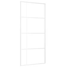 vidaXL fehér ESG üveg és alumínium tolóajtó 90x205 cm (151684) nyílászáró