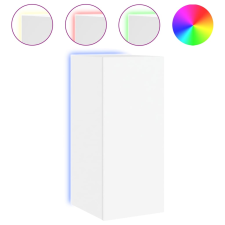 vidaXL fehér falra szerelhető TV-szekrény LED-lámpákkal 30,5x35x30 cm (837232) bútor