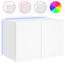 vidaXL fehér falra szerelhető TV-szekrény LED-lámpákkal 60x35x41 cm (837302) bútor