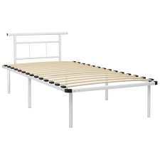 vidaXL fehér fém ágykeret 100 x 200 cm (324824) ágy és ágykellék