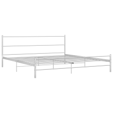vidaXL fehér fém ágykeret 200 x 200 cm (284698) ágy és ágykellék