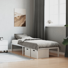 vidaXL fehér fém ágykeret 75 x 190 cm ágy és ágykellék