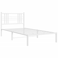 vidaXL fehér fém ágykeret fejtámlával 100x190 cm (376367) ágy és ágykellék