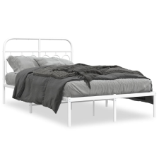vidaXL fehér fém ágykeret fejtámlával 120 x 200 cm ágy és ágykellék
