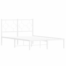 vidaXL fehér fém ágykeret fejtámlával 120 x 200 cm (376273) ágy és ágykellék