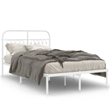 vidaXL fehér fém ágykeret fejtámlával 120x190 cm ágy és ágykellék